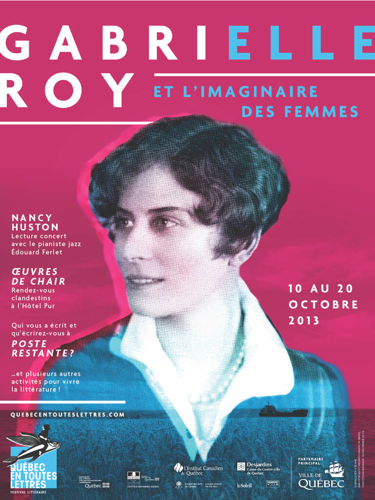 Affiche Québec en toutes lettres 2013