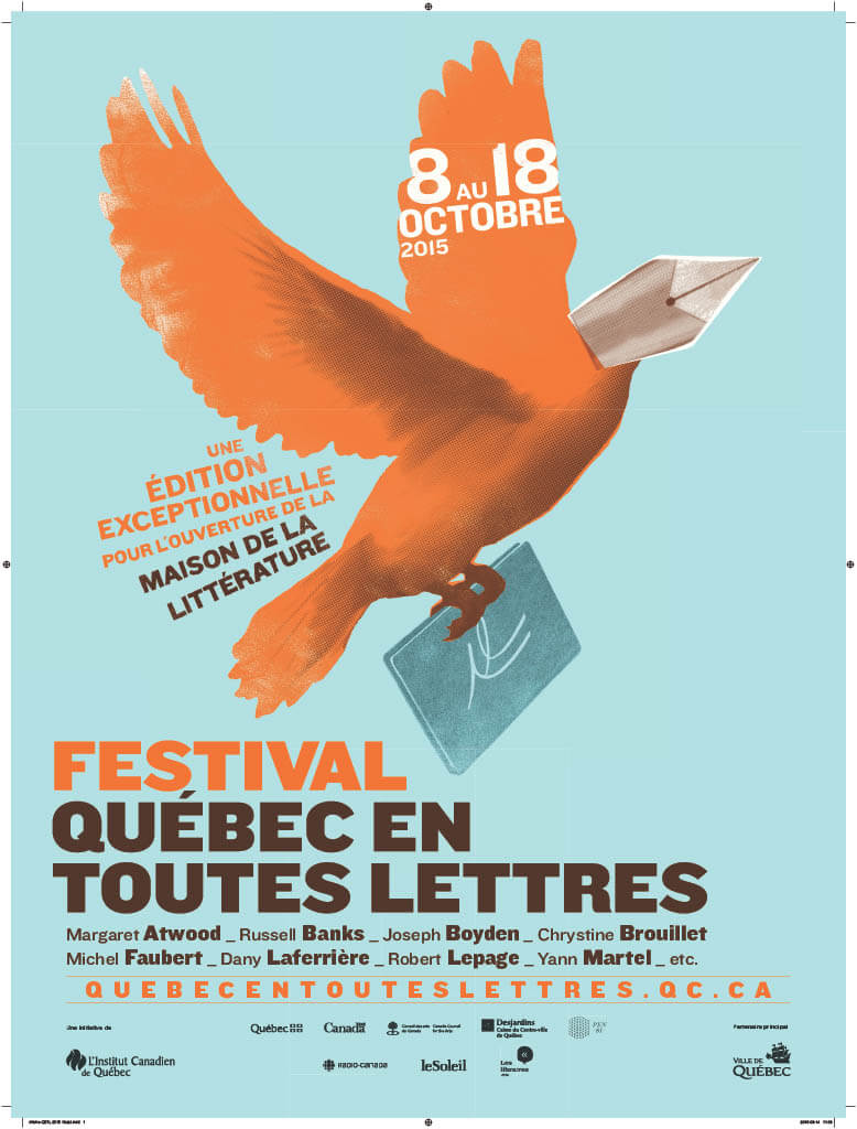 Affiche Québec en toutes lettres 2015
