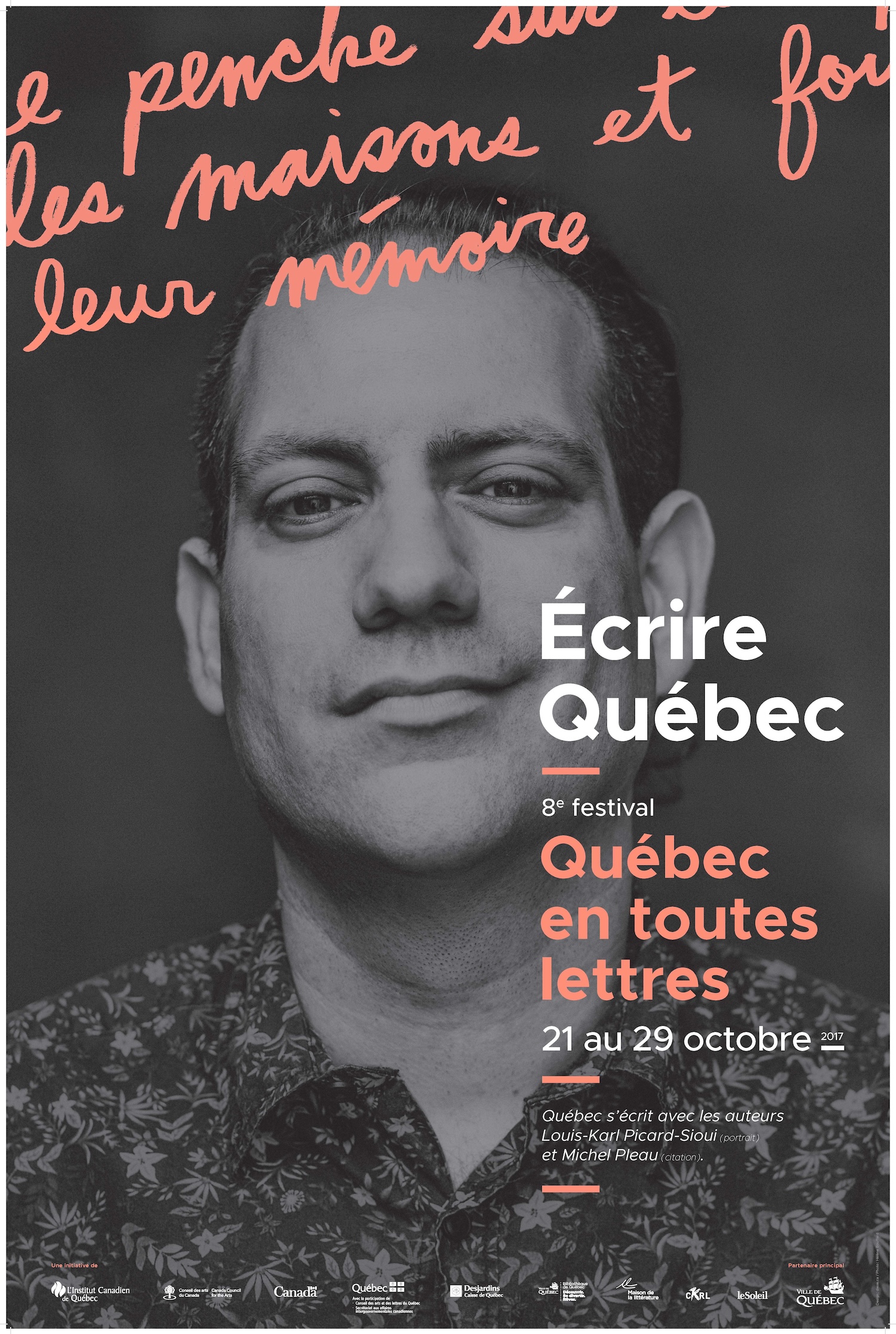 Affiche Québec en toutes lettres 2017